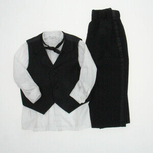 Calla Boys Black | White Special Occasion Outfit size: 12-18 Months